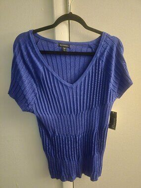 💜 Purple Ribbed Sweater – George (NWT) 💜